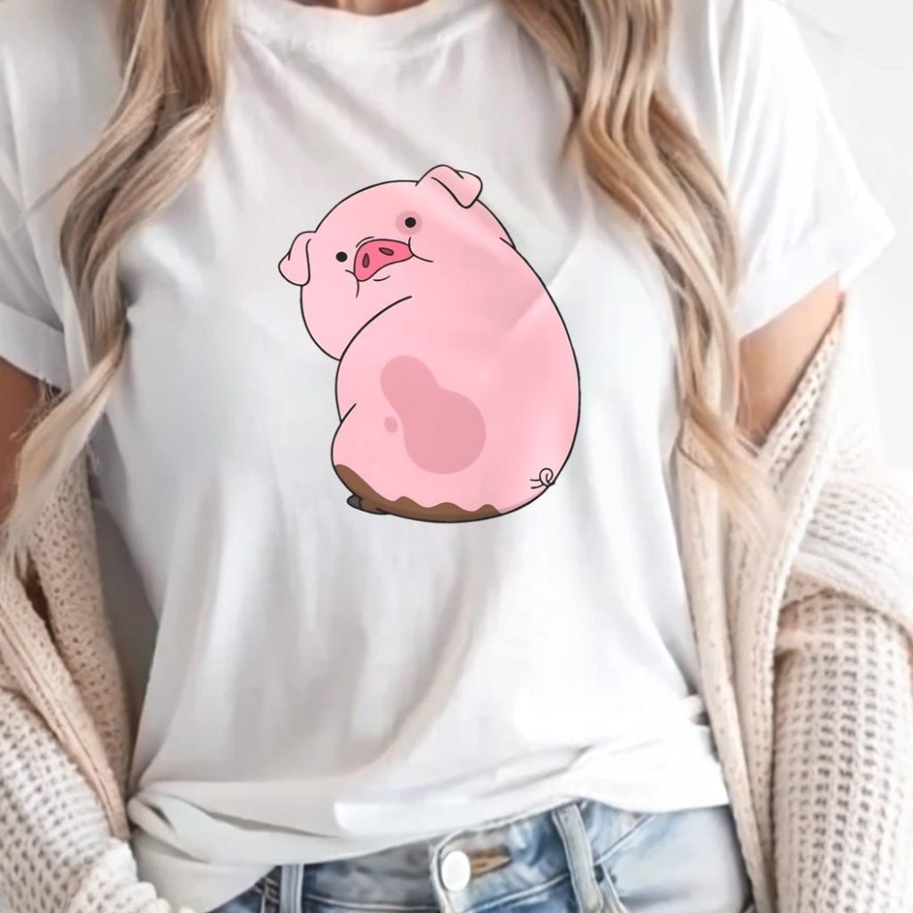 Waddles The Pig T-Shirt - Custom Gravity Falls Art Shirt